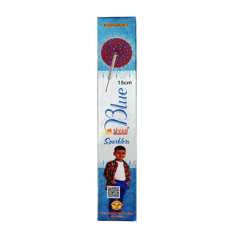 15 cm Blue color sparklers image
