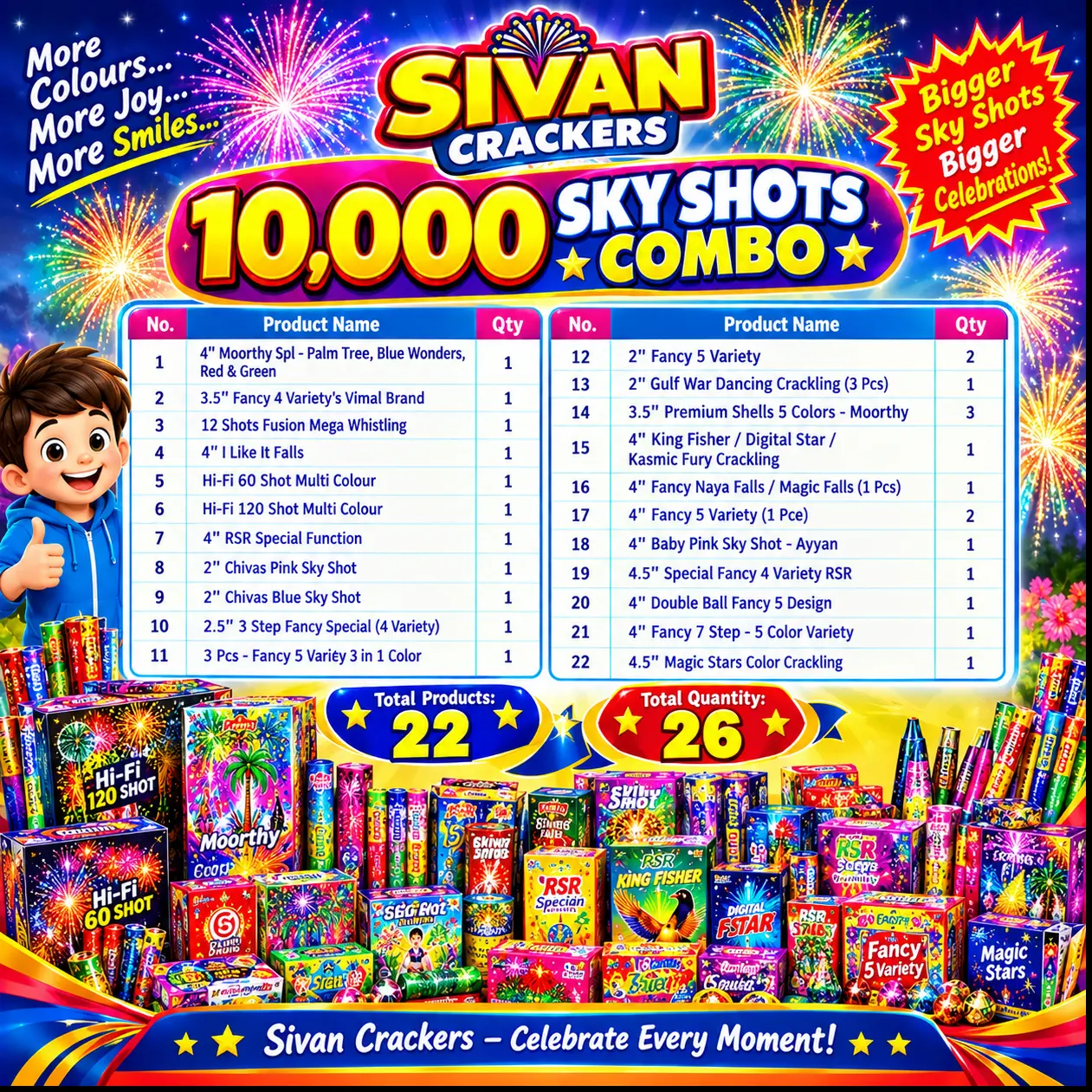 10,000 sky shots combo pack image